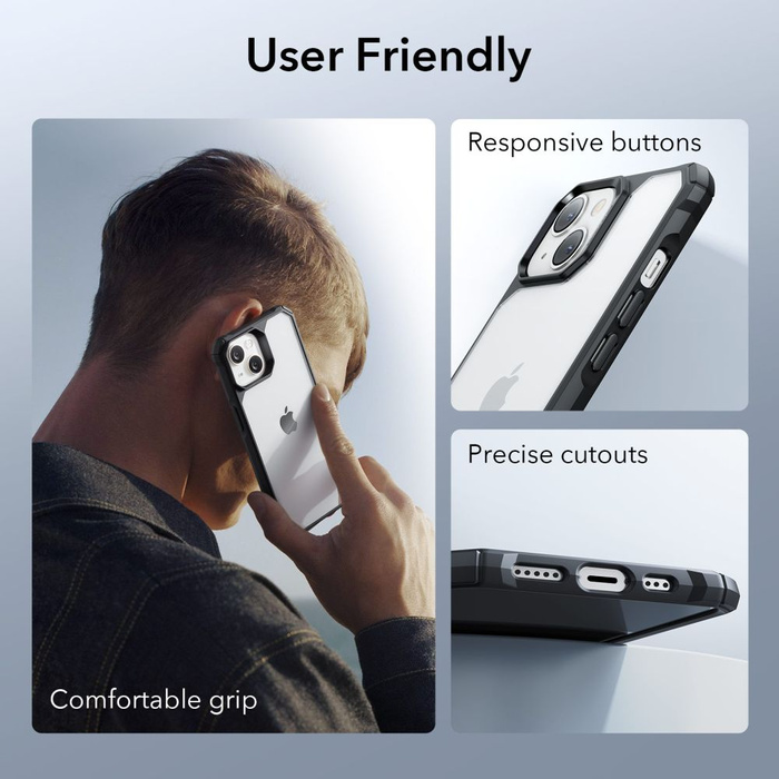 Etui Esr Air Armor iPhone 14 Plus Clear/black