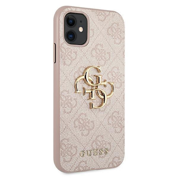 Etui GUESS Apple iPhone 11 4G Big Metal Logo Różowy Hardcase CASE