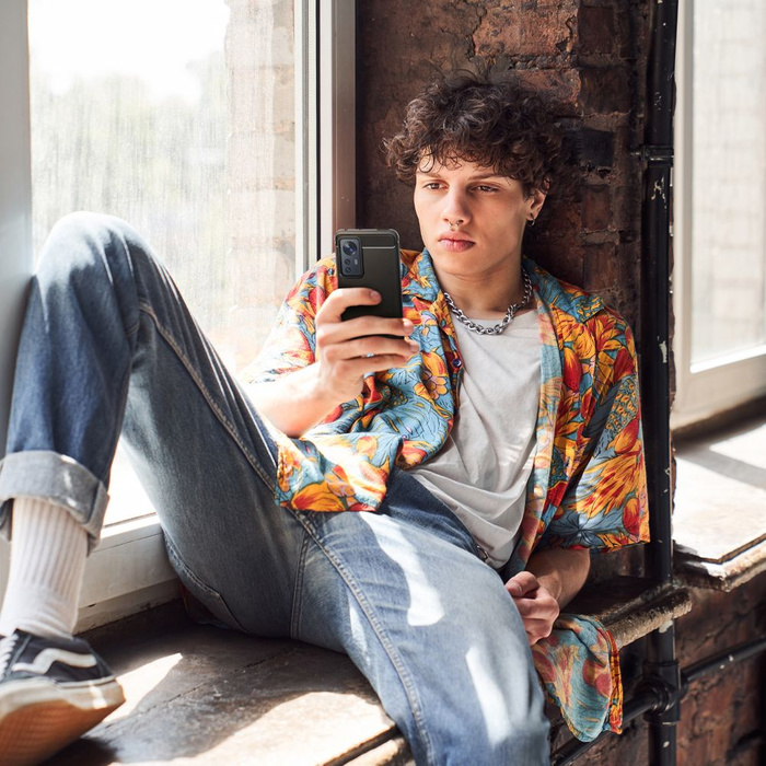 Spigen Rugged Armor  Xiaomi 12 12X ETUI Matte Czarny Case