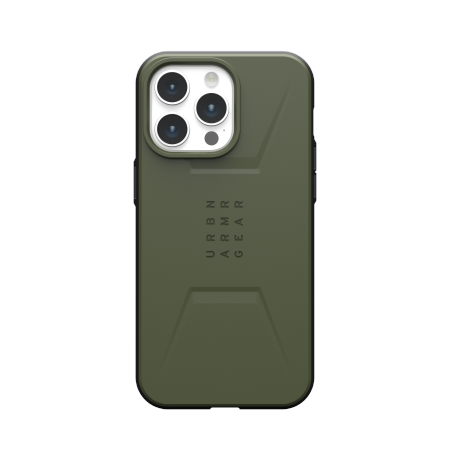 Etui UAG Civilian Magsafe - obudowa ochronna do iPhone 15 Pro Max kompatybilna z MagSafe (olive) Case