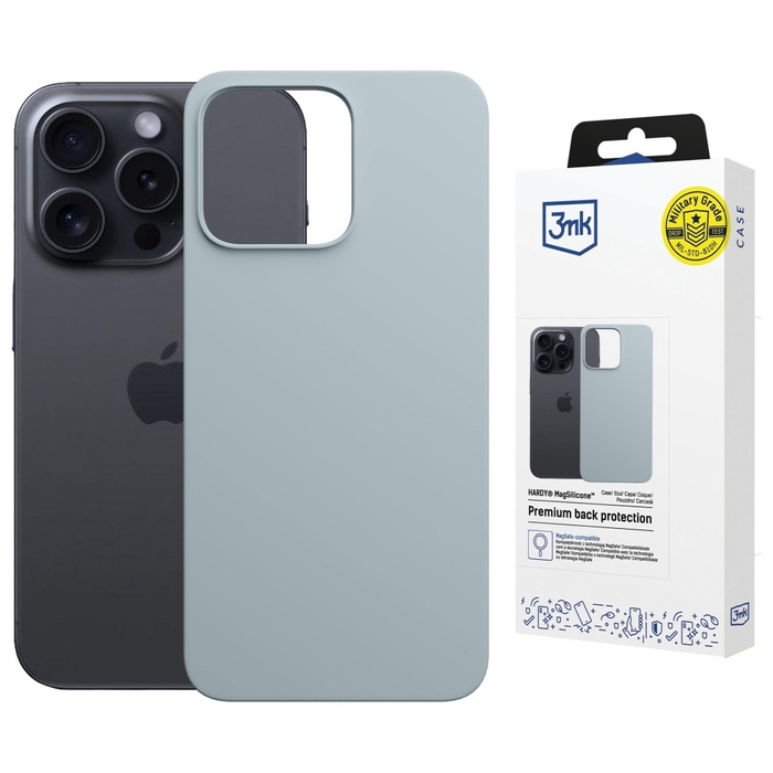 Etui 3MK Hardy MagSilicone do Apple      iPhone 13 Pro Max niebieski