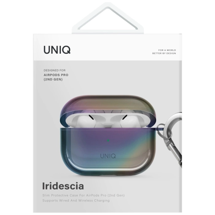 Etui UNIQ Iridescia do AirPods Pro 2     Hang Case midnight quartz