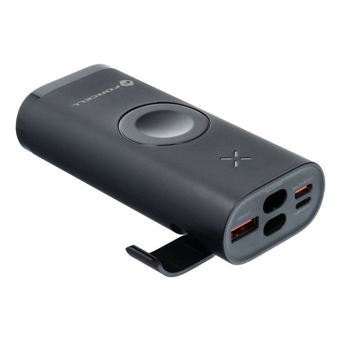 FORCELL F-ENERGY F10k1 powerbank kompatybilny z Apple Watch PD QC3.0 5A 22,5W 10 000 mAh czarny