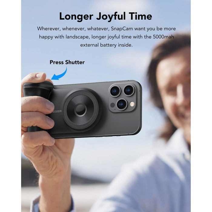 VEGER powerbank 5000 mAh kompatybilny z MagSafe PD QC3.0 20W Tourist (W0569) czarny