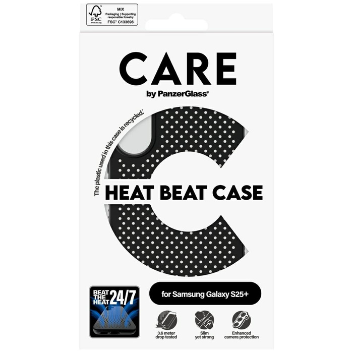 Etui CARE by PanzerGlass Feature Heat     Beat do Samsung Galaxy S25+ czarny