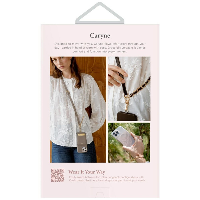 Uniwersalna smycz do telefonu 3w1 UNIQ   Coehl Caryne z portfelem na karty pebble