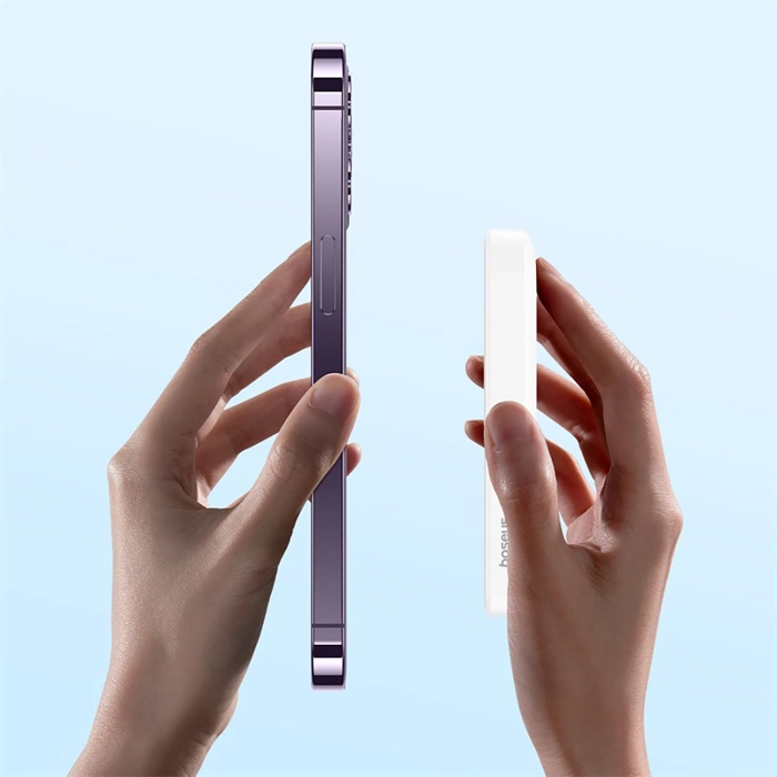 Powerbank Baseus Magnetic Mini Air PPCXM06A 6000mAh 20W z kablem Simple Series USB-C - biały