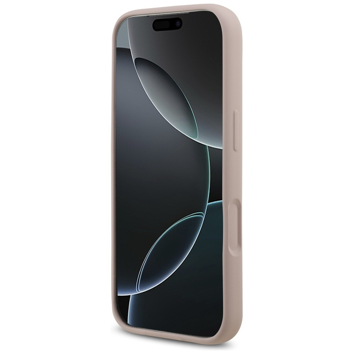 Etui Karl Lagerfeld Silicone             Karl&Choupette Ring MagSafe do iPhone 17 Pro różowy