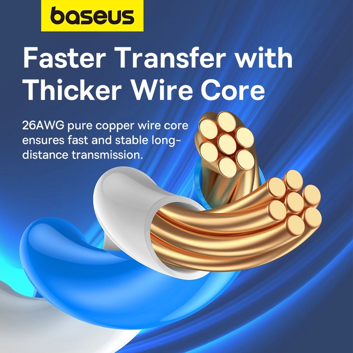 Kabel sieciowy Baseus Ethernet RJ45, Cat.6, 0,5m (niebieski)