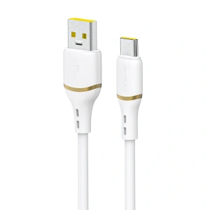 Kabel Dudao L25T USB-A - USB-C silikonowy 5A 1m - biały