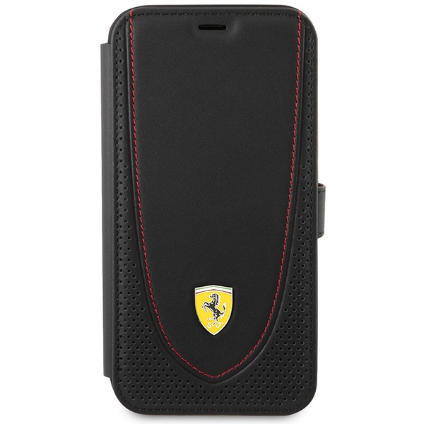 Etui Ferrari Feflbkp13lrgok iPhone 13 Pro 6.1" Czarny/black Book Leather Curved Line Case