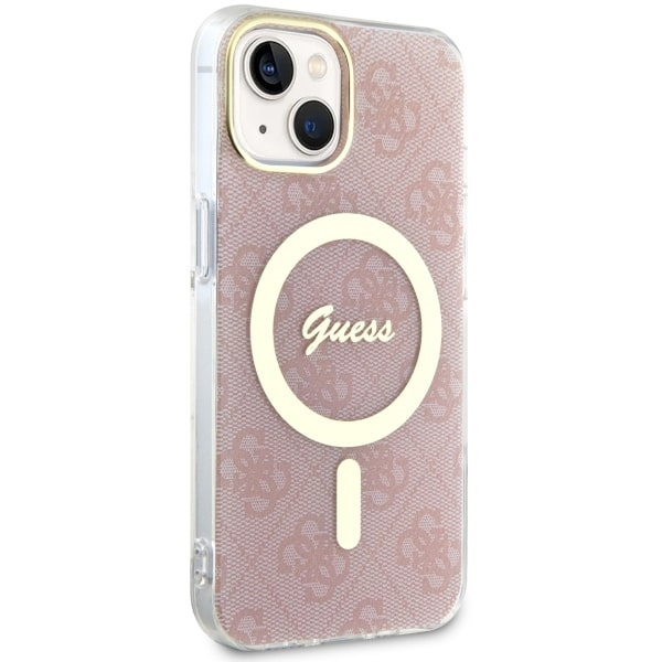 Etui Guess GUHMP14MH4STP iPhone 14 Plus 6.7" różowy/pink hardcase 4G MagSafe Case