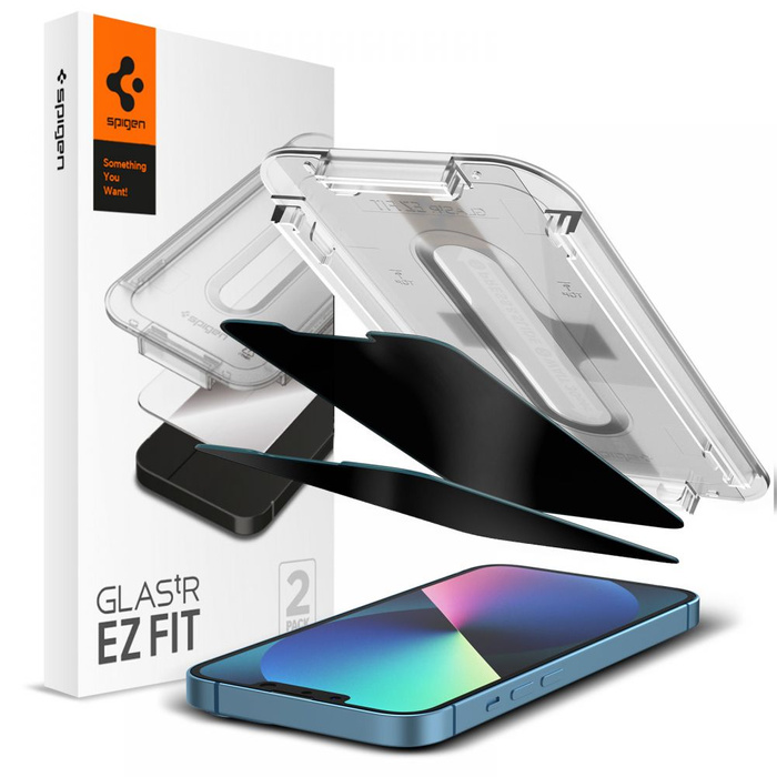 SPIGEN Apple iPhone 13 / 13 Pro / 16E 2-Pack Privacy Glass Szkło Hartowane