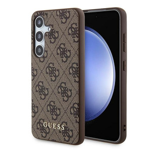 Etui Guess GUOHCSA35G4GFBR A35 A356 brązowy/brown hardcase 4G Metal Gold Logo