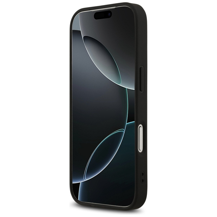 Etui Guess 4G Printed Stripes MagSafe do iPhone 17 Pro czarny