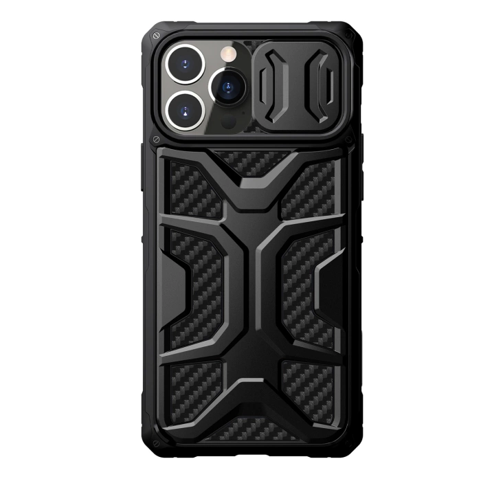 Etui Nillkin Adventurer Case etui do iPhone 13 Pro Max pancerny pokrowiec z osłoną na aparat czarny