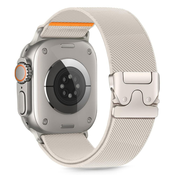 TECH-PROTECT NYLON CLASP APPLE WATCH 6 / 7 / 8 / 9 / 10 / SE / ULTRA 1 / 2 (44 / 45 / 46 / 49 MM) TITANIUM