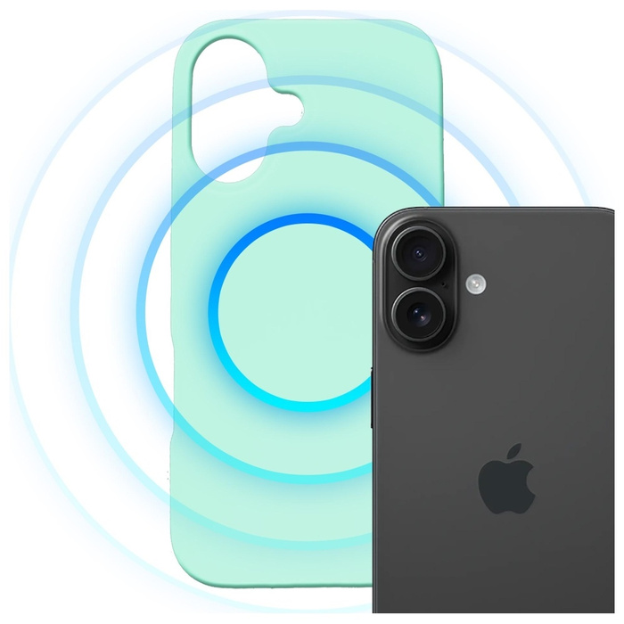 Etui 3MK Hardy MagSilicone do Apple      iPhone 16 morski