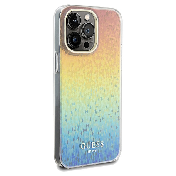 Etui Guess GUHCP13LHDECMI iPhone 13 Pro / 13 wielokolorowy hardcase IML Faceted Mirror Disco Iridescent Case