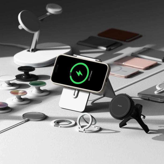 Etui RINGKE SILICONE MAGNETIC MAGSAFE IPHONE 16 PRO STONE