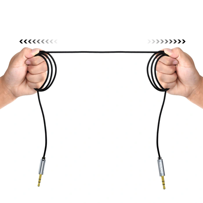 Kabel Choetech AUX002 mini jack 3.5mm (męski) / mini jack 3.5mm (męski) 1.2m - czarny