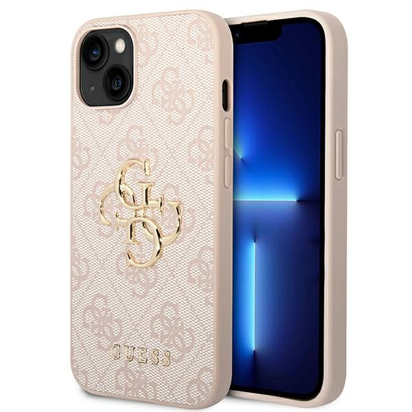 Etui GUESS Apple iPhone 14 4G Big Metal Logo Różowy Hardcase