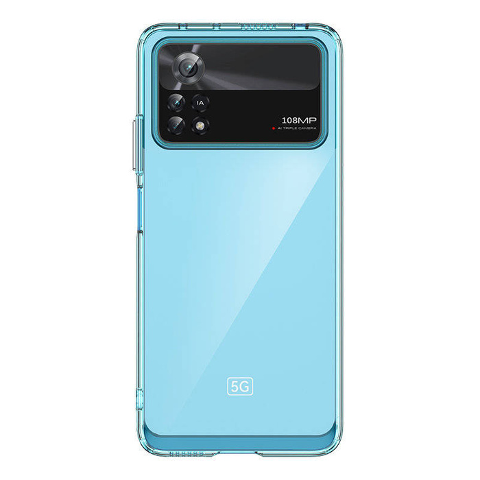 Outer Space Case etui Xiaomi Poco X4 Pro 5G pokrowiec z elastyczną ramką niebieskie