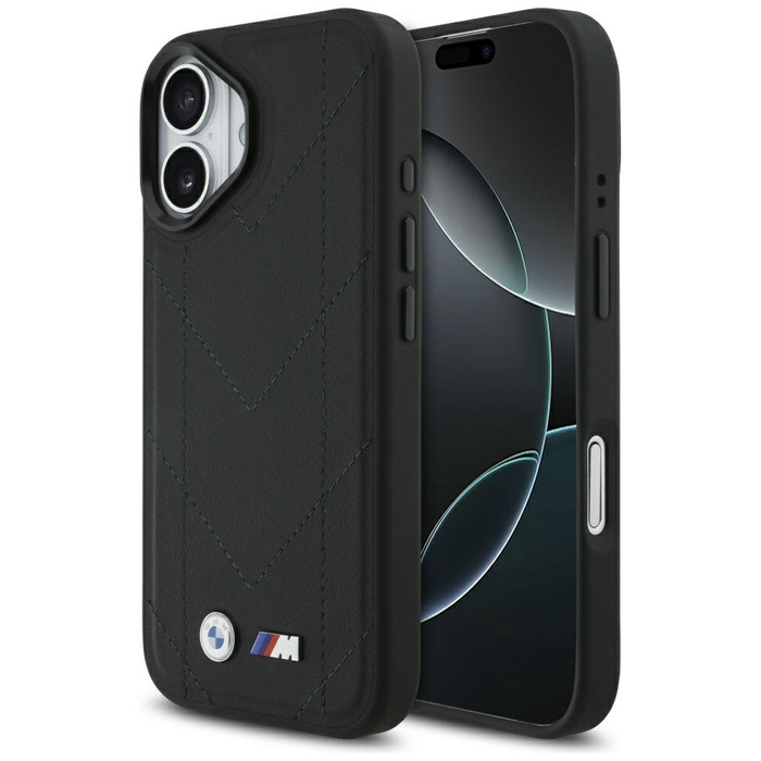 Etui BMW M Quilted Logo MagSafe do       iPhone 17 czarny