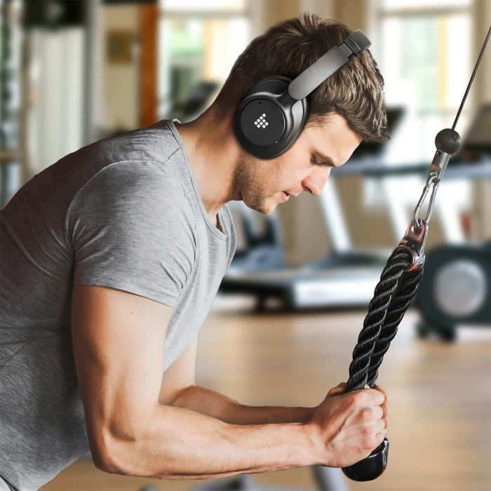 Słuchawki bezprzewodowe Tronsmart Sounfii Q20 ANC nauszne Bluetooth 5.3 - czarne