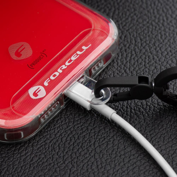 Smycz do telefonu na nadgarstek z regulacją długości Forcell F-Design R10X40 (max 20cm w pętli) zielono różowo fioletowa