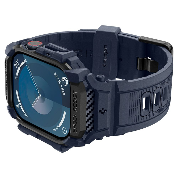 ETUI SPIGEN RUGGED ARMOR ”PRO” APPLE WATCH 10 (46 MM) NAVY BLUE