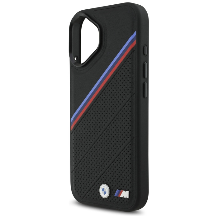 Etui BMW M Tricolor Metal Logo MagSafe   do iPhone 17 czarny
