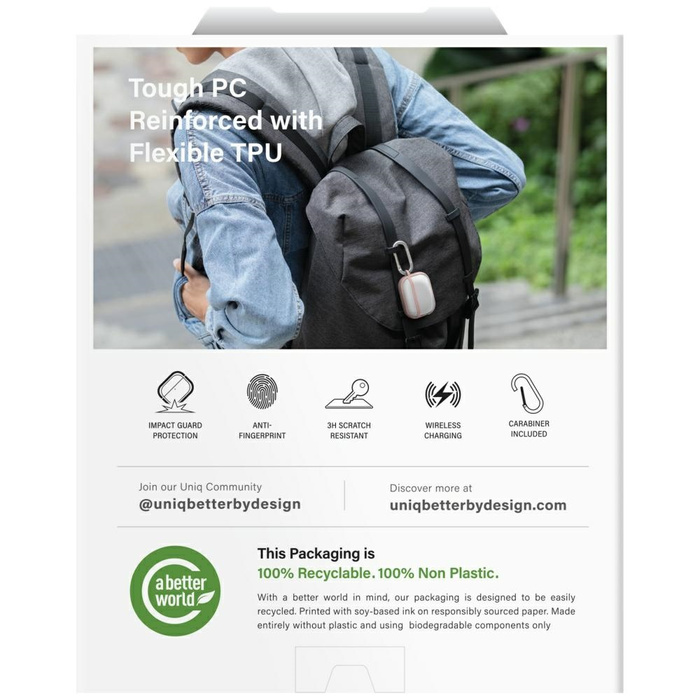 Etui UNIQ Veren do AirPods Pro 3 biały