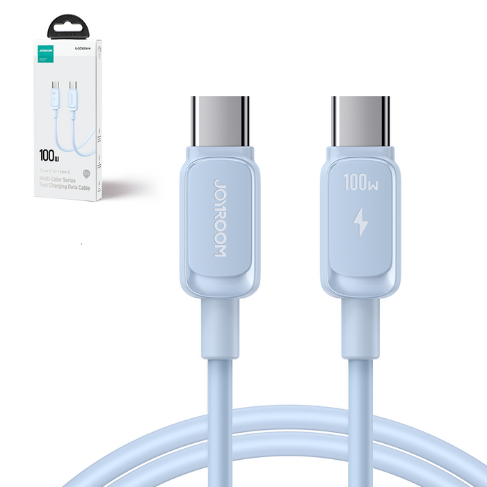 Kabel USB C - USB C 100W 1,2 m Joyroom S-CC100A14 – niebieski