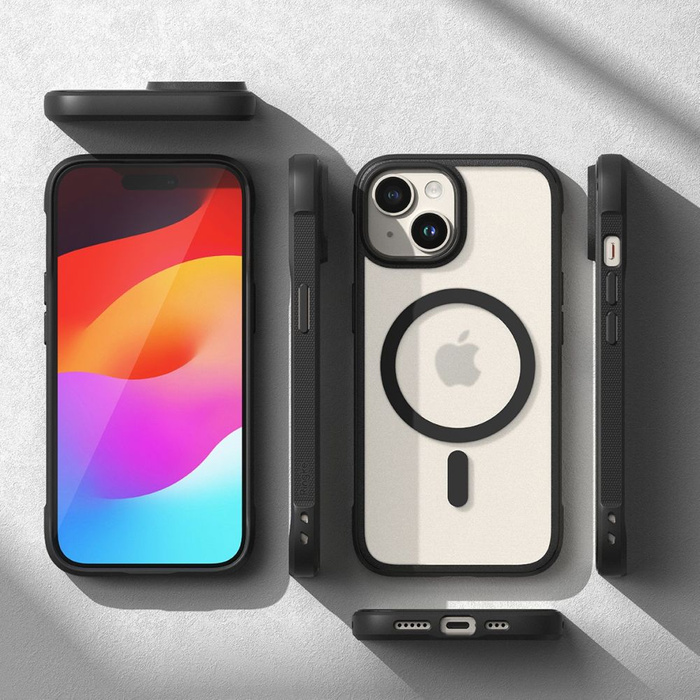 Etui Ringke Fusion Bold Magnetic Magsafe iPhone 15 Matte Black Case