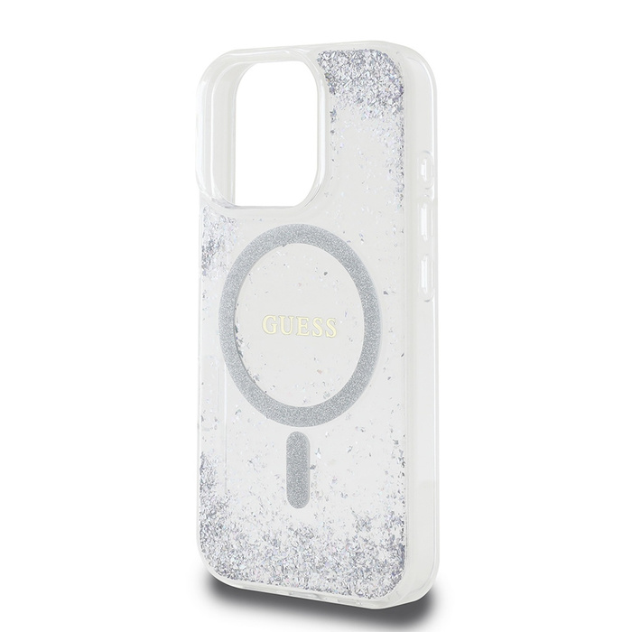 Guess GUHMP16XRGRGES iPhone 16 Pro Max    6.9" srebrny/silver hardcase Resin Gradient Glitter MagSafe