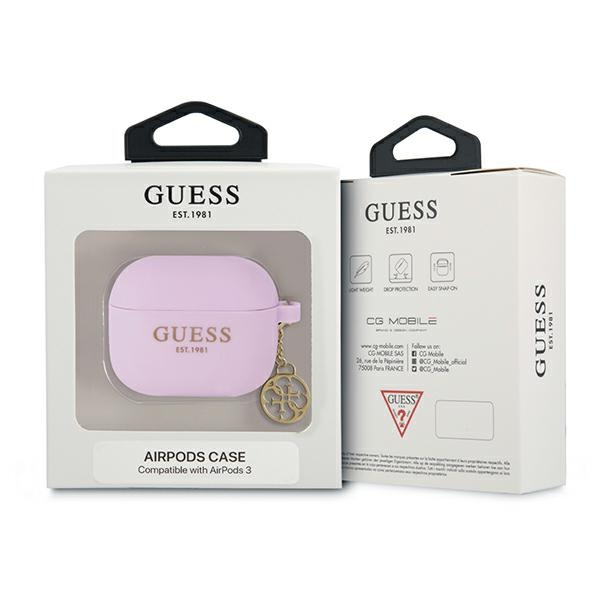 Etui GUESS Apple AirPods 3 Cover Charm Collection Fioletowy Case