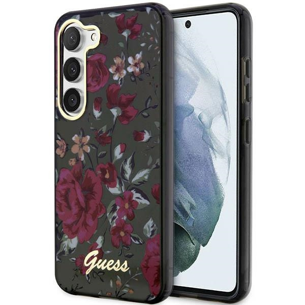 Etui Guess GUHCS23MHCFWSA S23 Plus S916 zielony/kaki hardcase Flower Collection Case