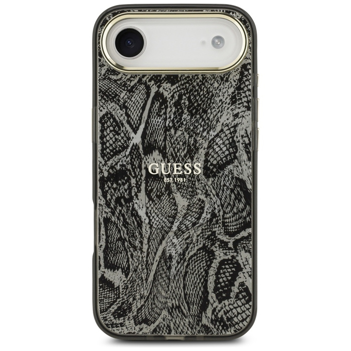 Etui Guess Python Pattern MagSafe do     iPhone Air czarny