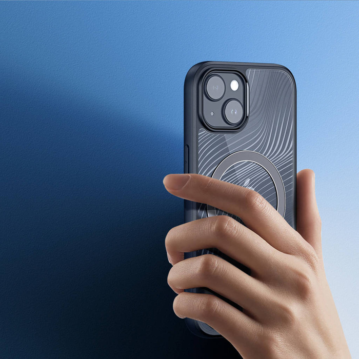 Etui Pancerne etui do iPhone 15 z MagSafe Dux Ducis Aimo Mag - czarne Case
