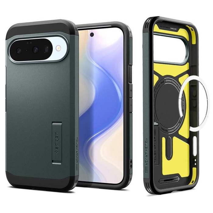 ETUI SPIGEN GOOGLE PIXEL 10 / 10 PRO TOUGH ARMOR MAG MAGSAFE ABYSS GREEN