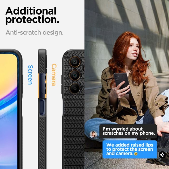 Etui Spigen Liquid Air Samsung Galaxy A15 4g / 5g Matte Black Case