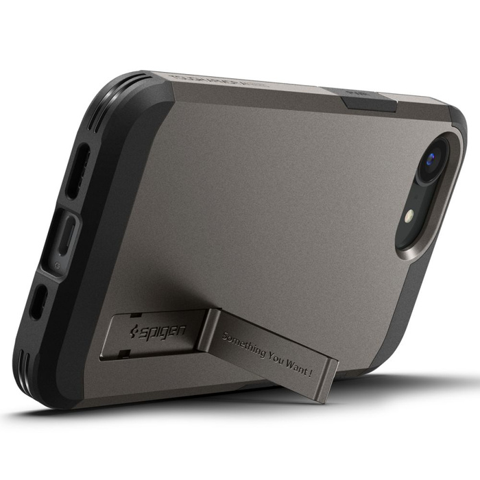 ETUI SPIGEN IPHONE 16E TOUGH ARMOR MAG MAGSAFE GUNMETAL