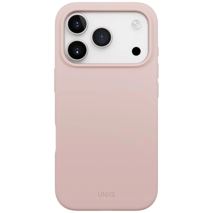 Etui UNIQ Lino do iPhone 17 Pro Magclick Charging różowy