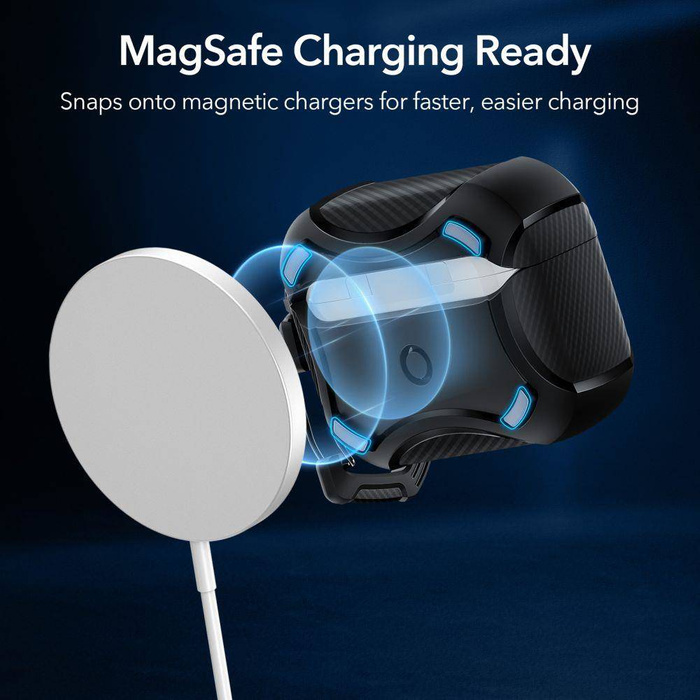 Esr Cyber Armor Halolock Magsafe Apple Airpods Pro 1 / 2 Black