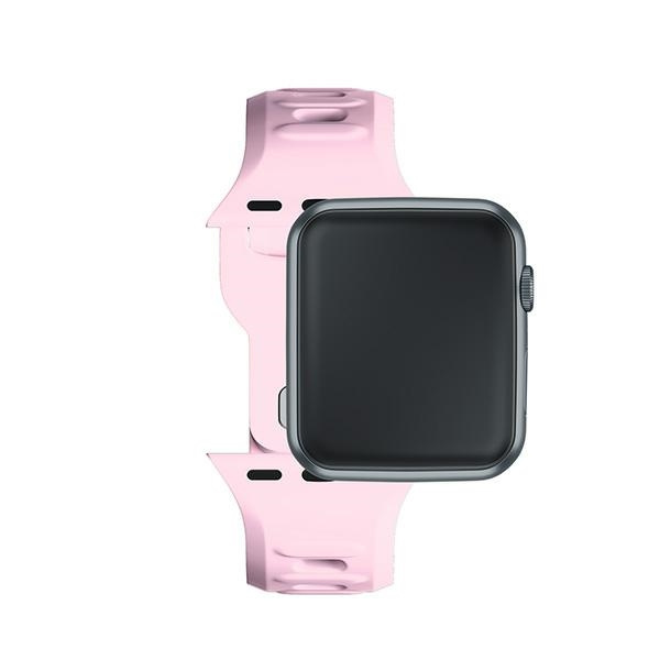 3MK Silicone Watch Strap Powder Pink dla Apple Watch 42/44/45/49 mm