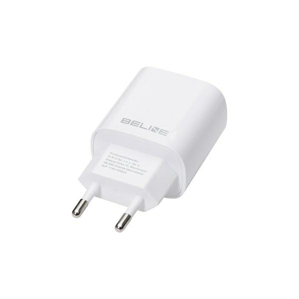 Beline Ład. siec. 1x USB-C + 1x USB 20Wbiała /white (only head) PD 3.0 + QC 3.0  BLN2CW20