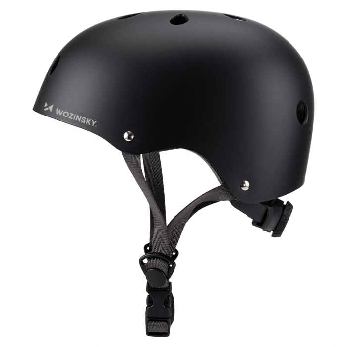 Kask rowerowy BMX/hulajnoga Wozinsky lekki M - czarny