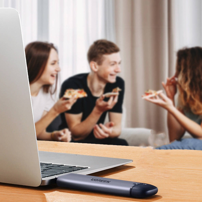 Ugreen kieszeń obudowa dysku M.2 M-Key (USB-C / USB-A 10Gb/s) szary (CM353)