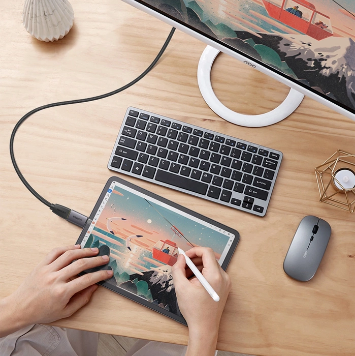 Ugreen przejściówka adapter USB Typ C - HDMI 4K@60 Hz szary (US320 70450)